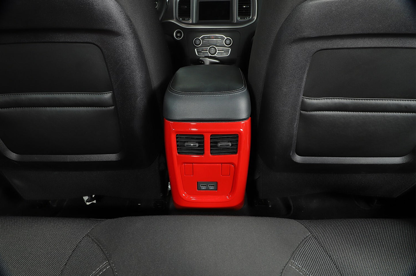 Red Rear Air Conditioner Outlet Vent Panel Trim Cover for Dodge Charger 2011+