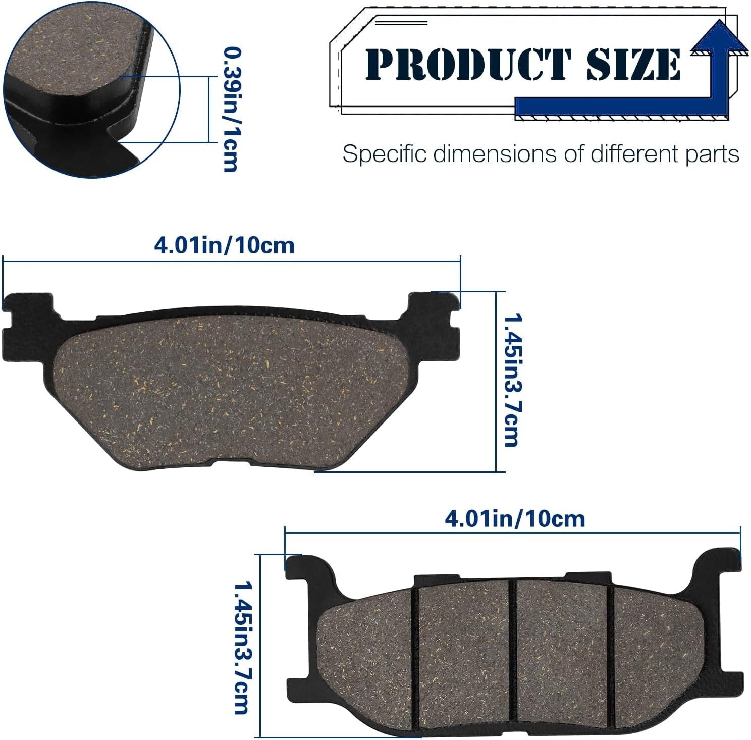 Brake Pads for YAMAHA XVS950 V-Star 950 Tour/XVS950R XVS950 Bolt 5S7-W0045-00-00