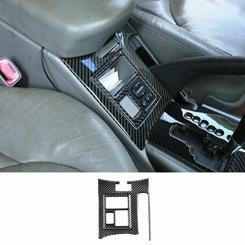 Carbon Fiber Car Console Shifter Hand Brake Cover Trim for Toyota RAV4 2006-2012