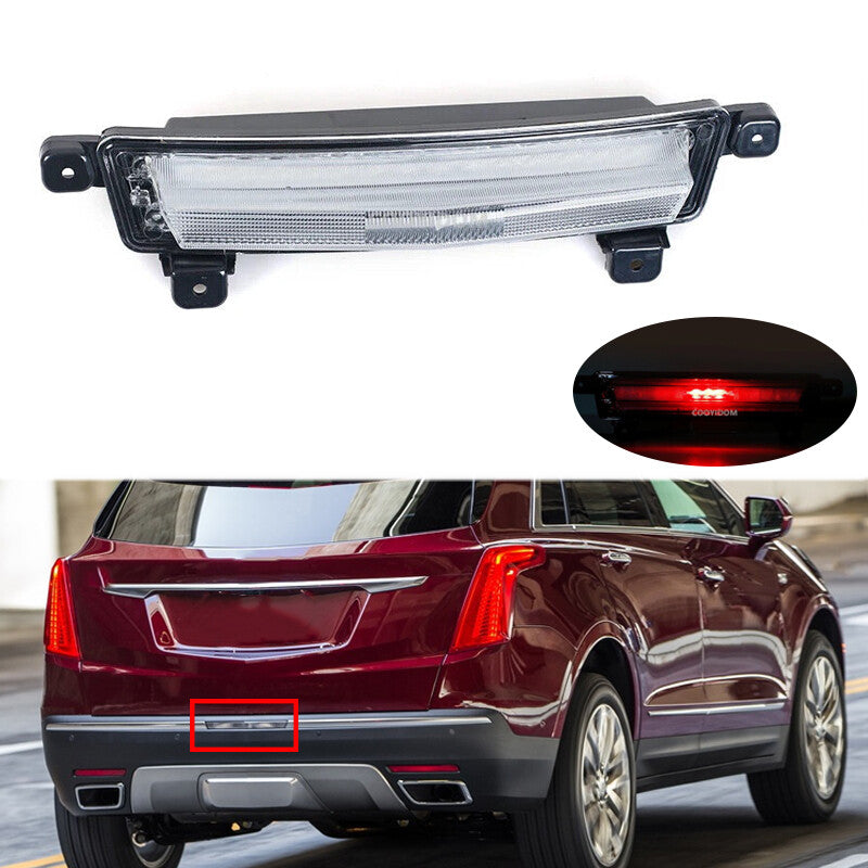 1Pcs Rear bumper center marking light fog light Assembly for Cadillac XT5