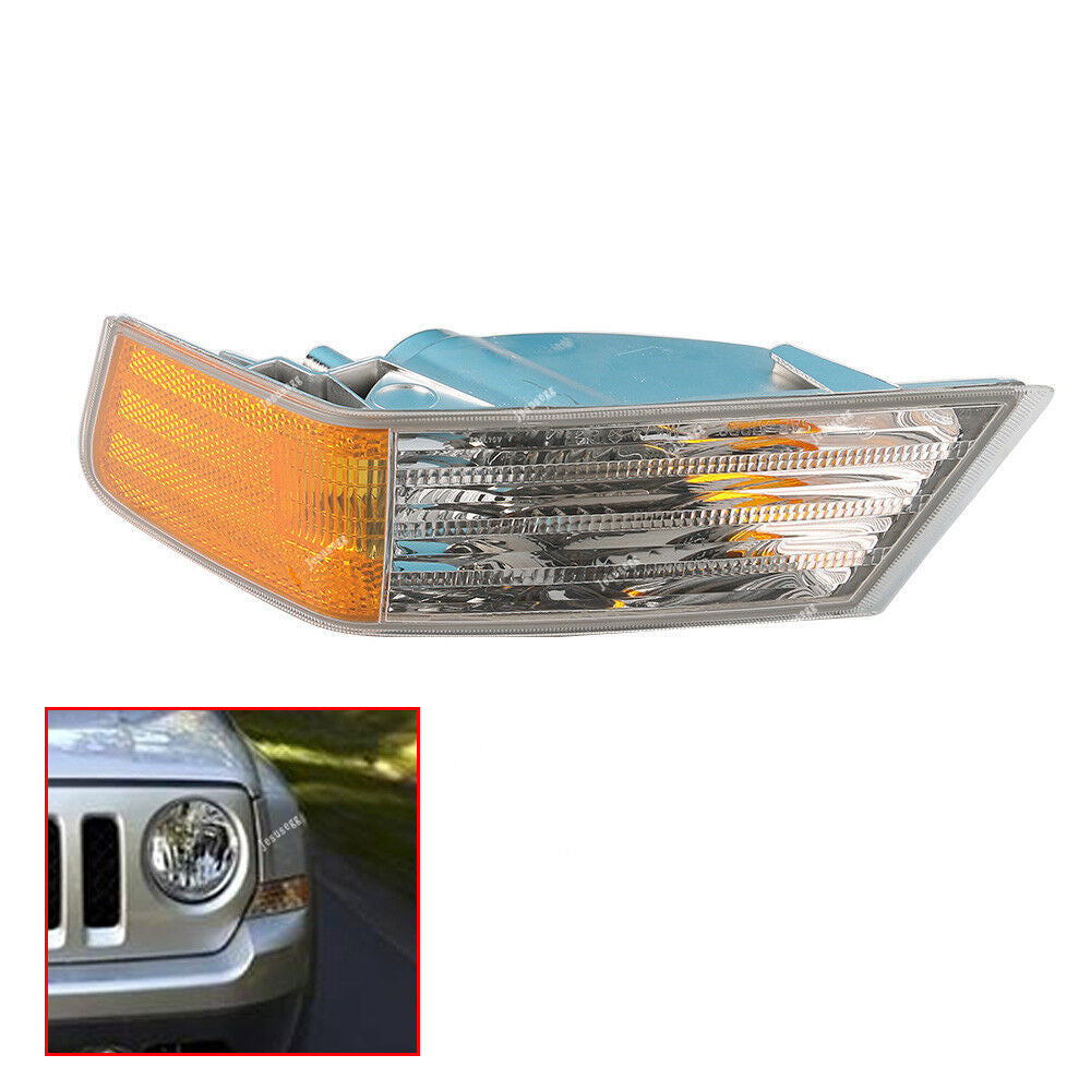 Front Left Side Parking Signal Marker Corner Light Lamp for Jeep Patriot 2007-17