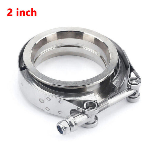2 inch Stainless Steel V-Band Clamp Mild Steel Flange Vband for Exhaust Downpipe