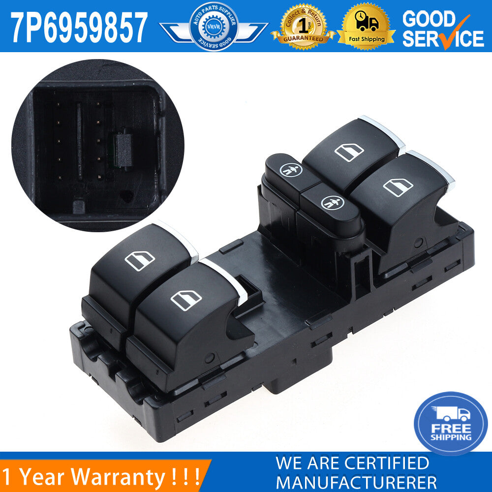 7P6959857 Electric power window switch for Volkswagen Touareg Touran Sharan Alhambra