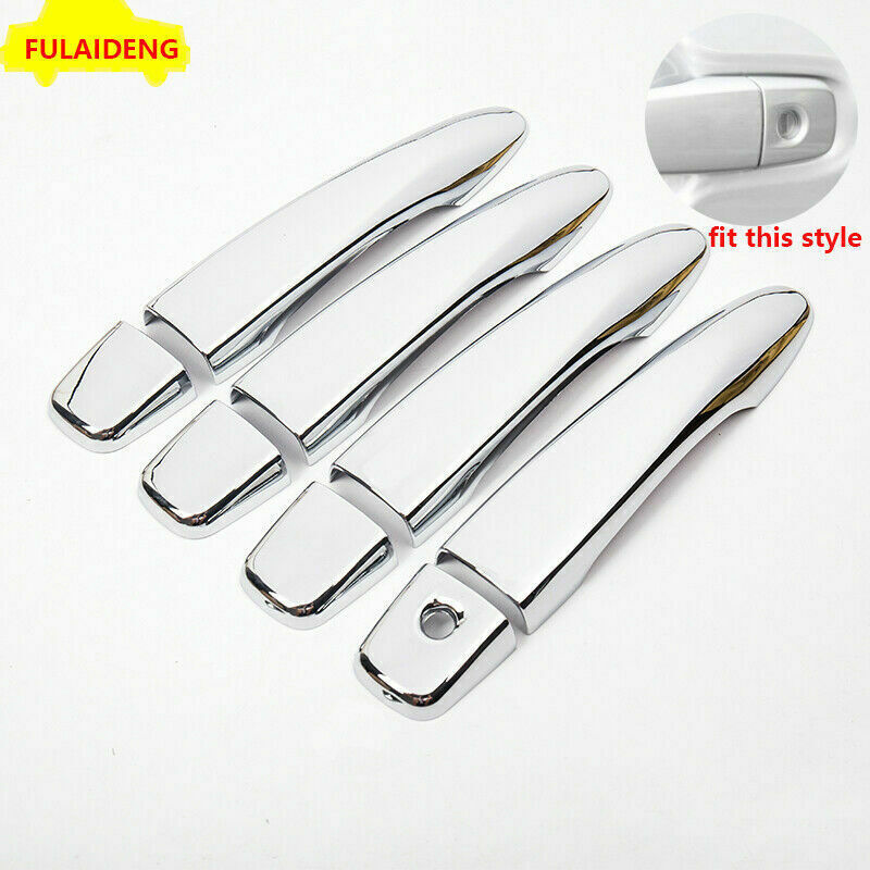8P for Nissan Kicks 2017-2020 ABS Chrome Car Exterior Door Handle Cover Trim Set
