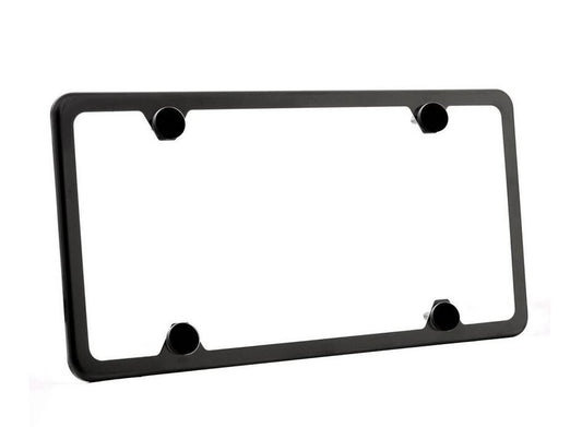 Car license plate frame cover, front and rear powder coated matte black, suitable for Hyundai .