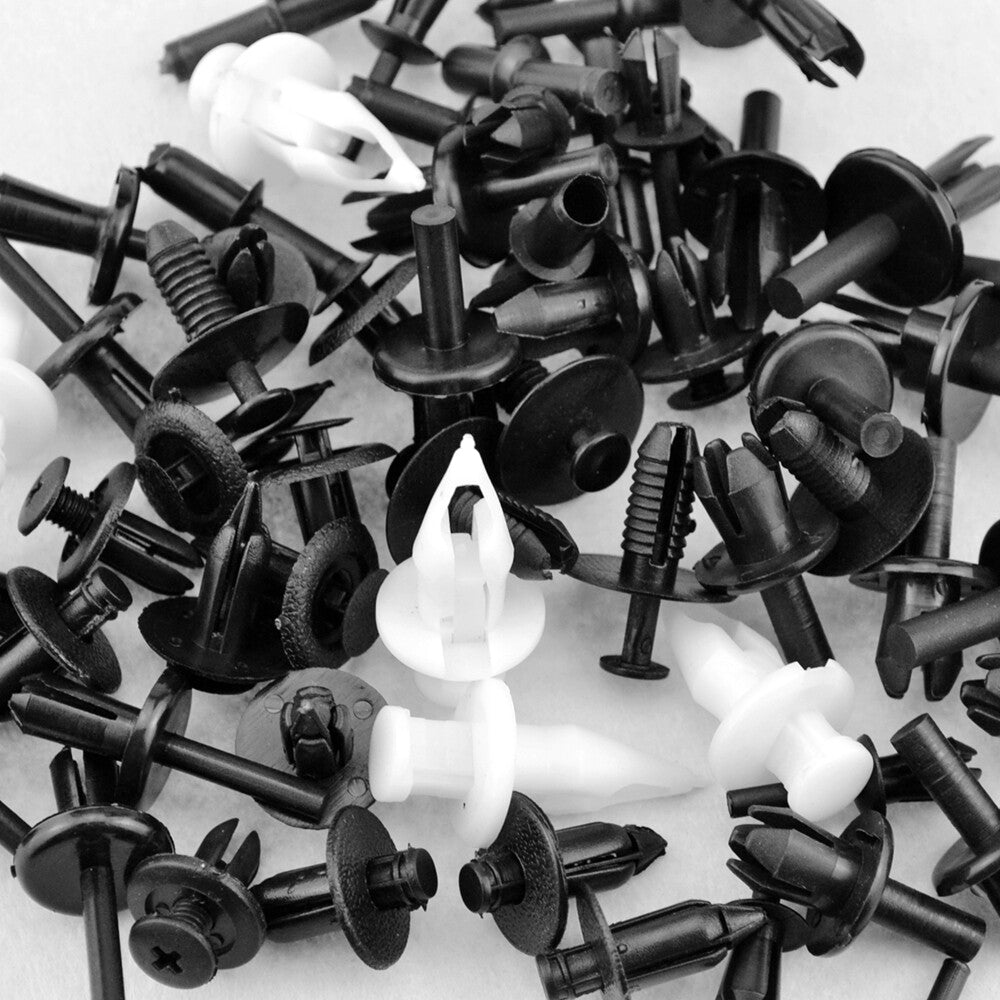 60x Car Body Plastic Push Pin Rivet Fasteners Trim Moulding Clip Assortments