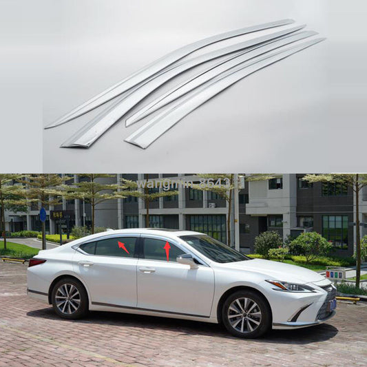 Chrome Window Visor Vent Sun Rain Wind Guards 2018-2020 for Lexus ES200/300H/260