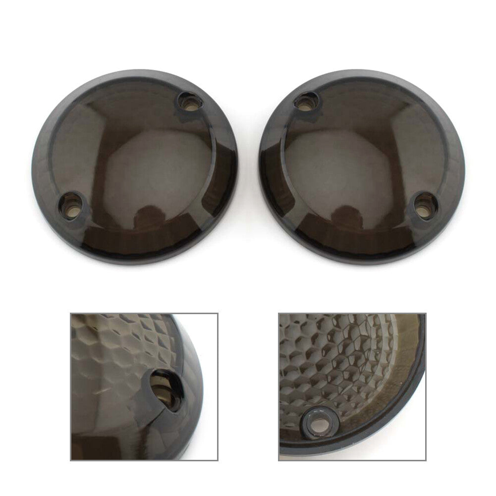 2x Motorcycle Turn Signal Light Lens Cover for Suzuki Intruder 1400 VX800 Smoke