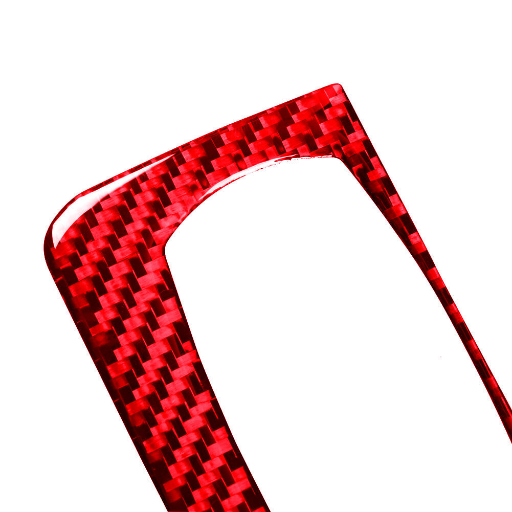 Red Carbon Fiber Headlight Switch Panel Cover Trim for BMW 6 Series M6 2004-2010