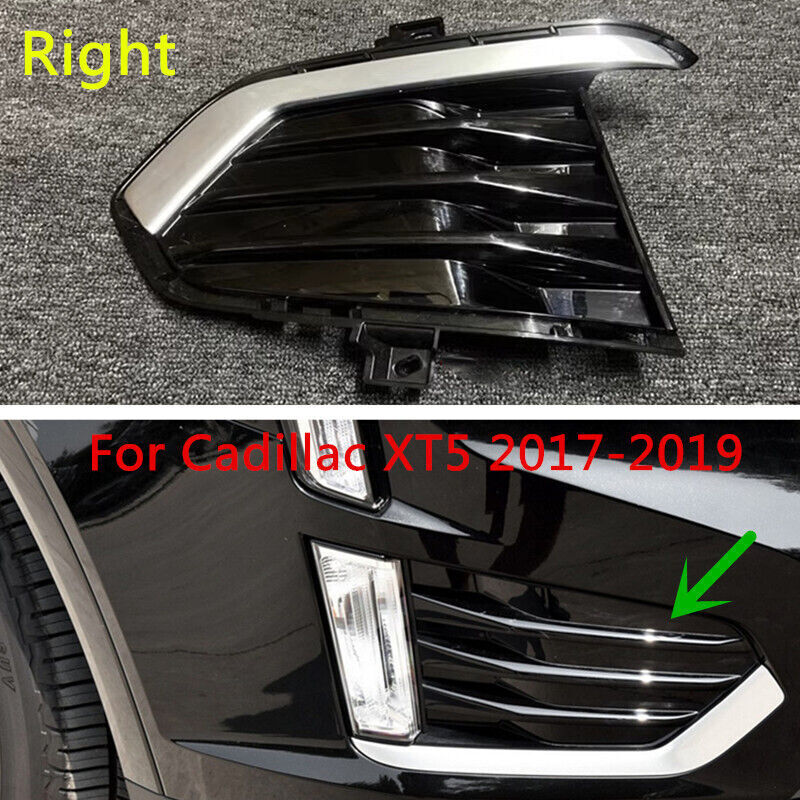 Front Right Side Front Bumper Fog Light Bezel Grille for Cadillac XT5 2017-2019
