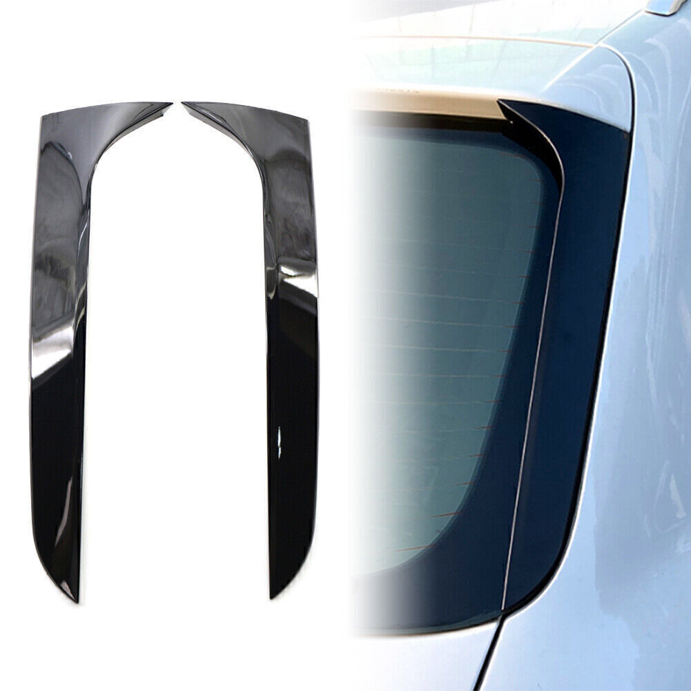 2x Rear Window Side Spoiler Canard Splitter Fit for Audi A4 B8 Allroad Avant 2009-16