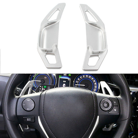 Shifters Gear Steering Wheel Extension Paddle Fit for Toyota for Corolla for Camry Silver
