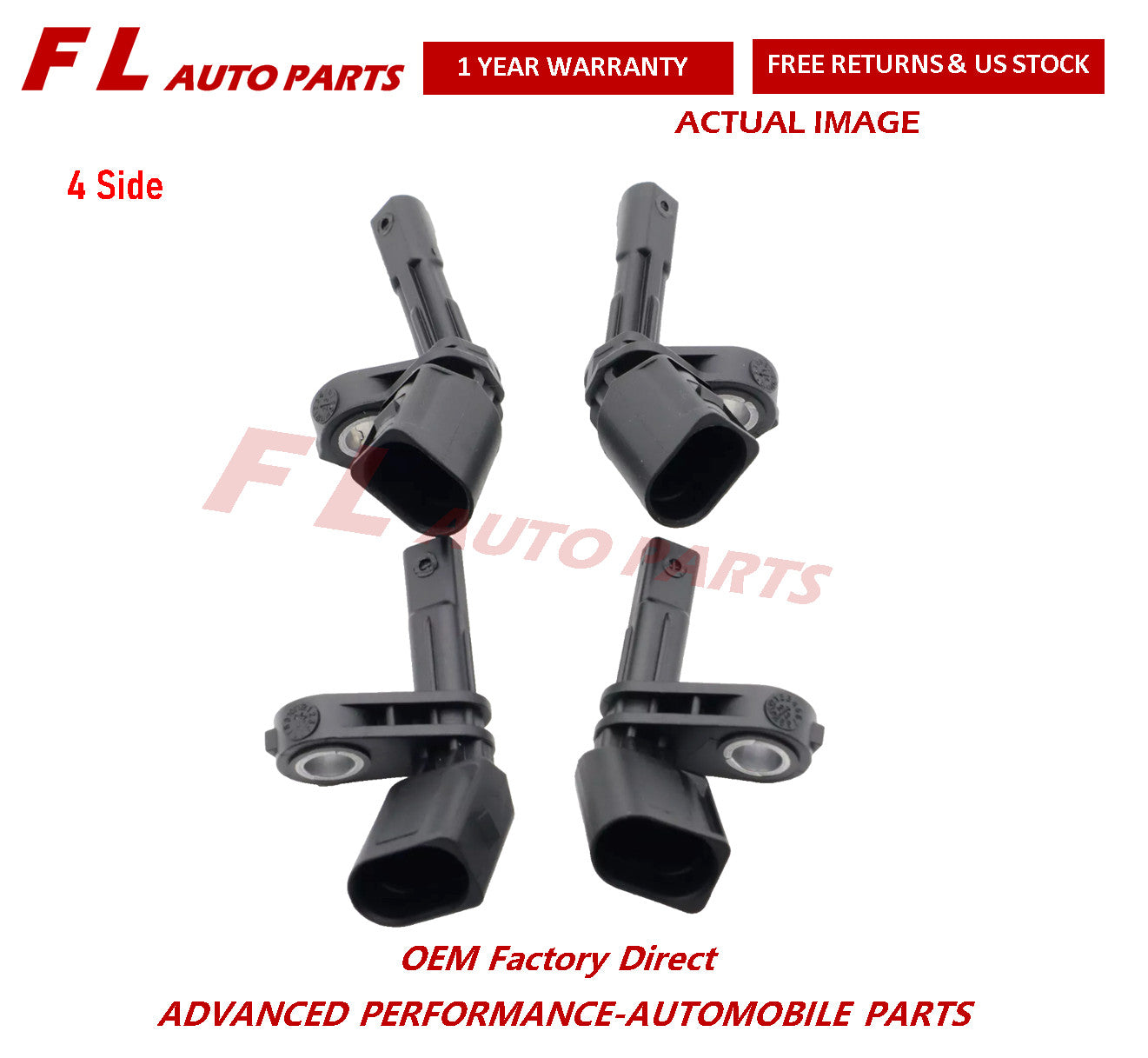 4x ABS Sensor Wheel Speed Sensor Fit for VW Amarok 2.0T 3.0T WHT003857 WHT003856