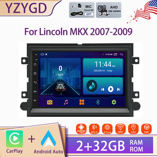 Android Auto Carplay Car Stereo Radio GPS Navi Screen for Lincoln MKX 2007-2009