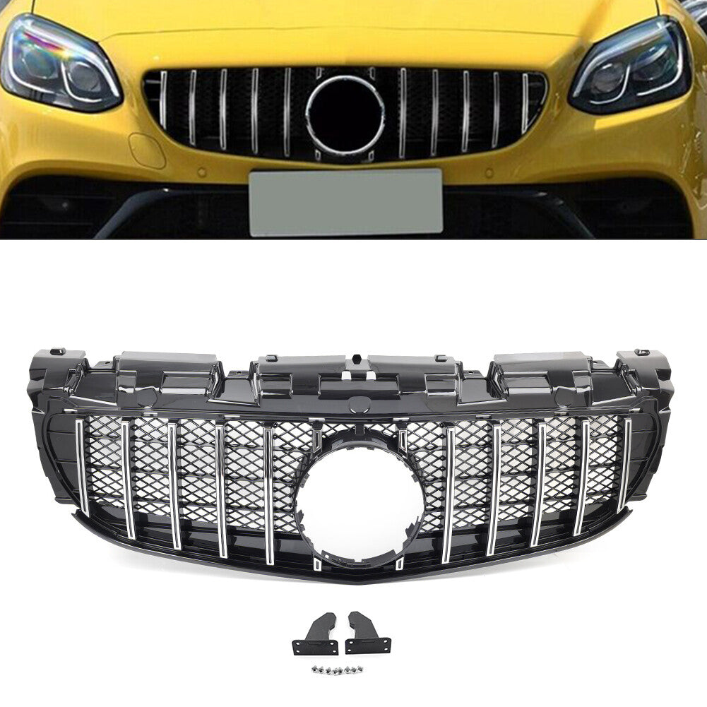 GTR Style Front Bumper Radiator Hood Grille for Benz SLC Class W172 R172 2016-20
