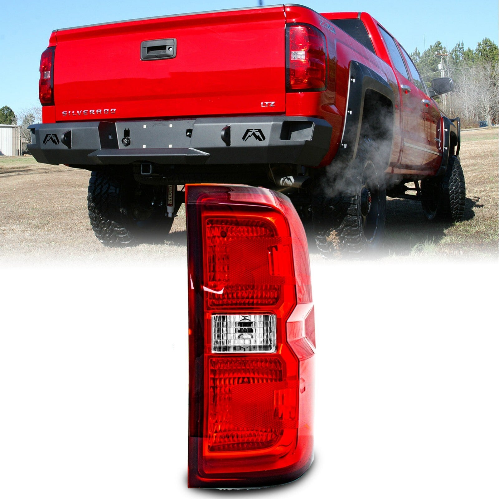 Taillights suitable for 2014-2018 for Chevrolet Silverado 1500/2500 HD/3500HD right/passenger side.
