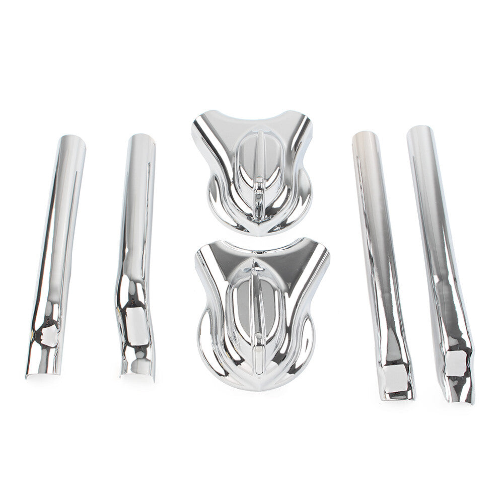 Rear for Phantom Swingarm Axle Cover Kit Fit for Harley Softail FXST FXSTC FLSTC Chrome