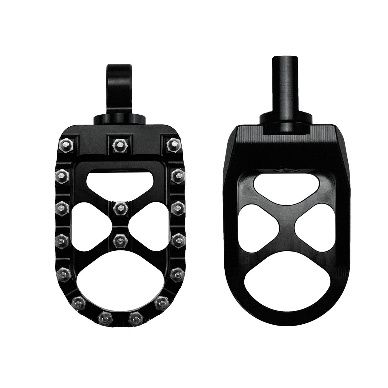 Black Wide MX Style Foot Pegs Rests Pedals Fit for Harley Dyna Sportster Bobber
