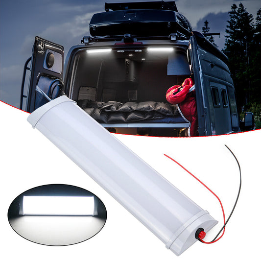 72LED Car Interior White Strip Work-Light Bar Lamp Car Van Caravan Boat Home 12V