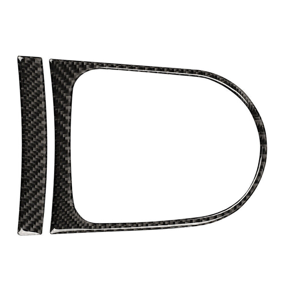 for Ford for Mustang 2015-19 18 17 Carbon Fiber Interior Gear Shift Panel Cover Trim