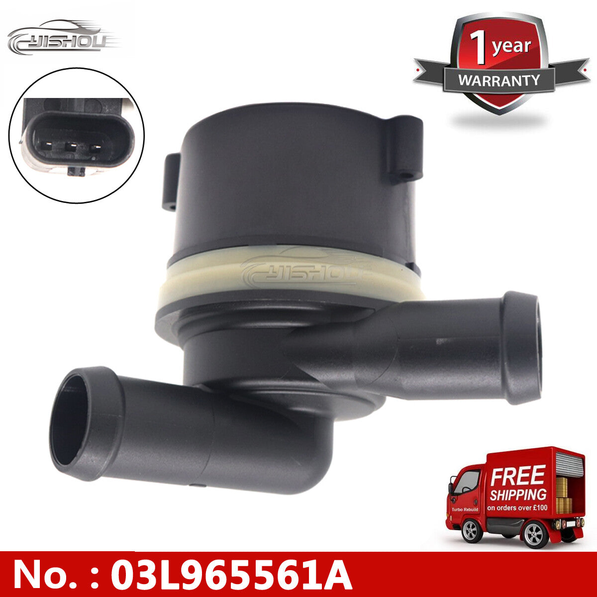 03L965561A Auxiliary Cooling Water Pump is suitable for 2011-2018 for Volkswagen Amarok WPS7013