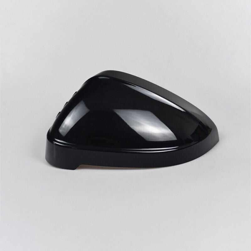 Black Left Side Rearview Door Mirror Cover Shell Cap Fit for Audi A4 2017-2022