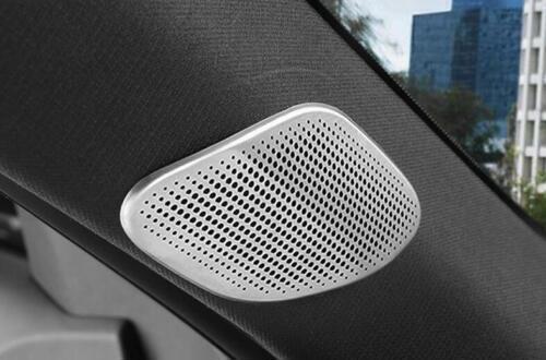 2P Silver Steel A Pillar Post Speaker Frame Cover Trim for Cadillac CT5 2020-24