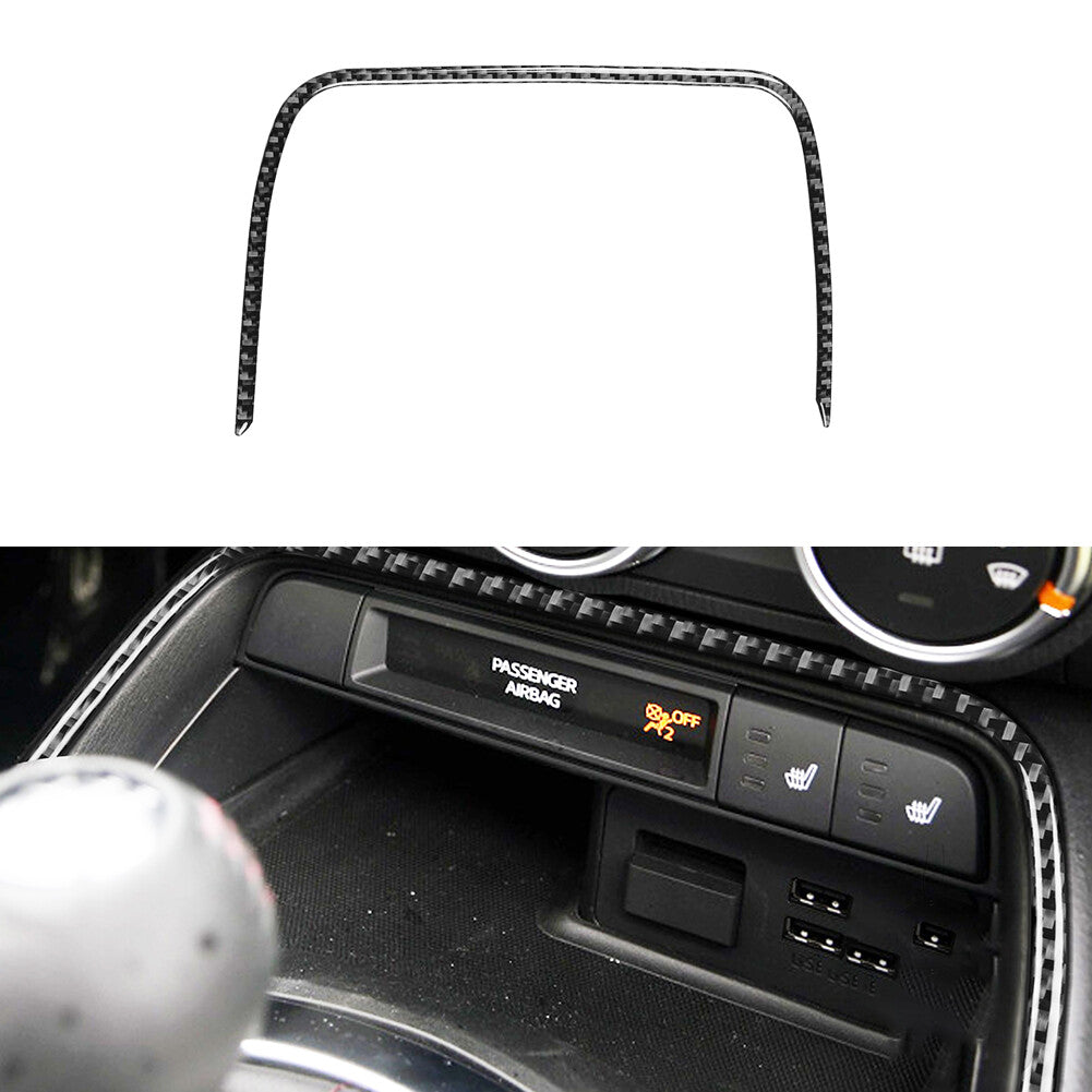 Interior Central AC Lower Frame Carbon Fiber Trim for Mazda MX-5 Miata 2016-2020