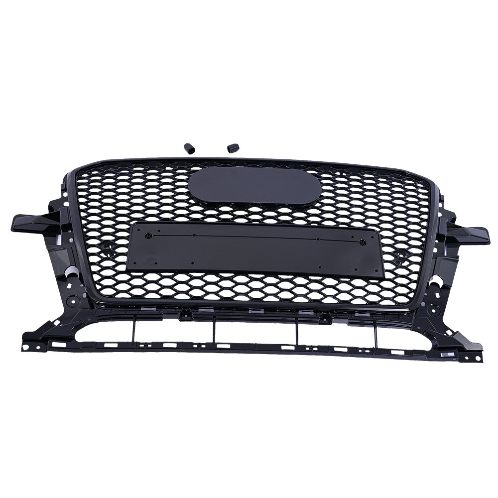 Front Upper Grill Grille Honeycomb Assembly Fits for Audi Q5 SQ5 2013-16 RSQ5 Style