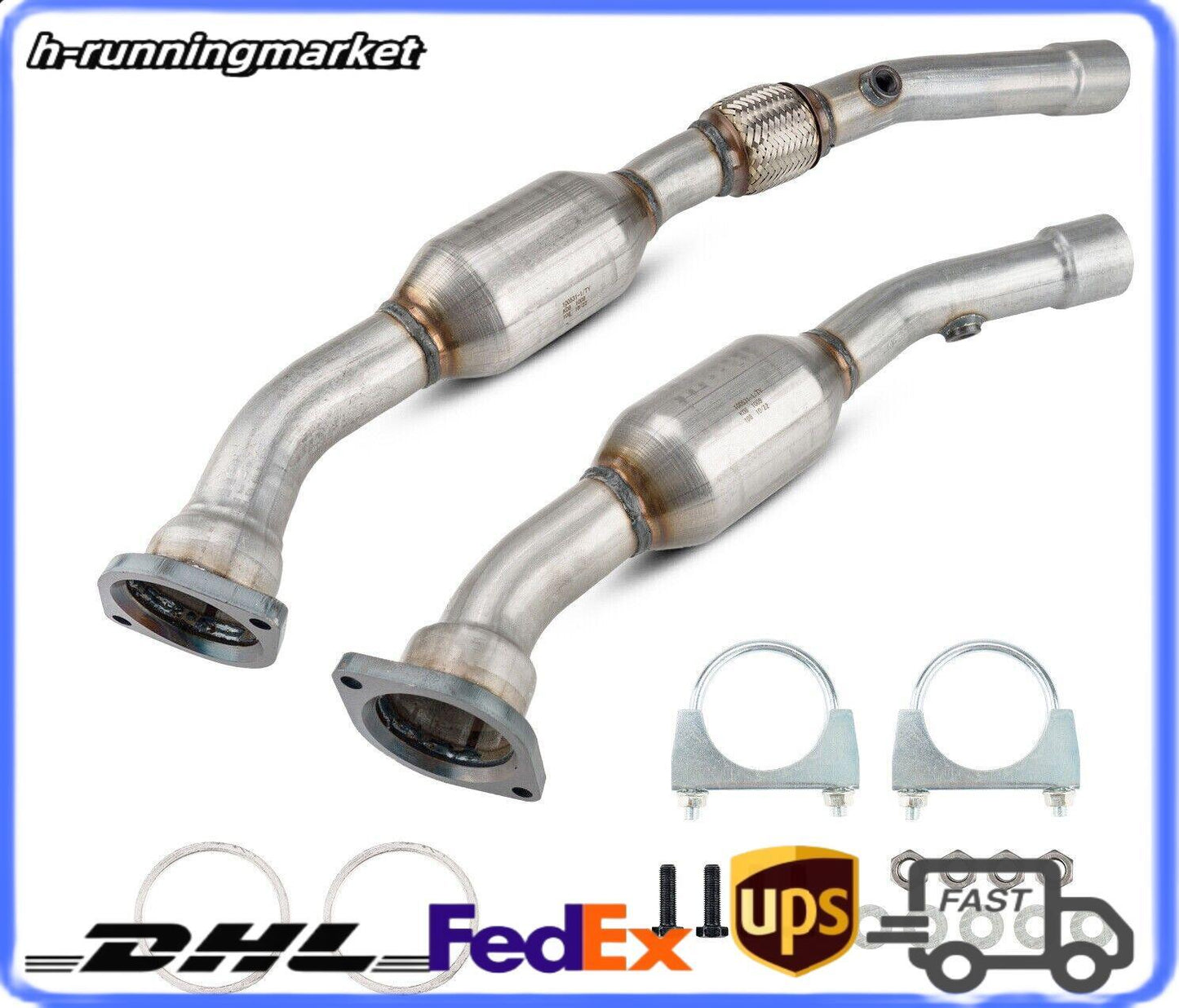 2pcs Catalytic Converter for 06-10 for Dodge CHARGER 55434 EPA 4581744AB, 4581744AD