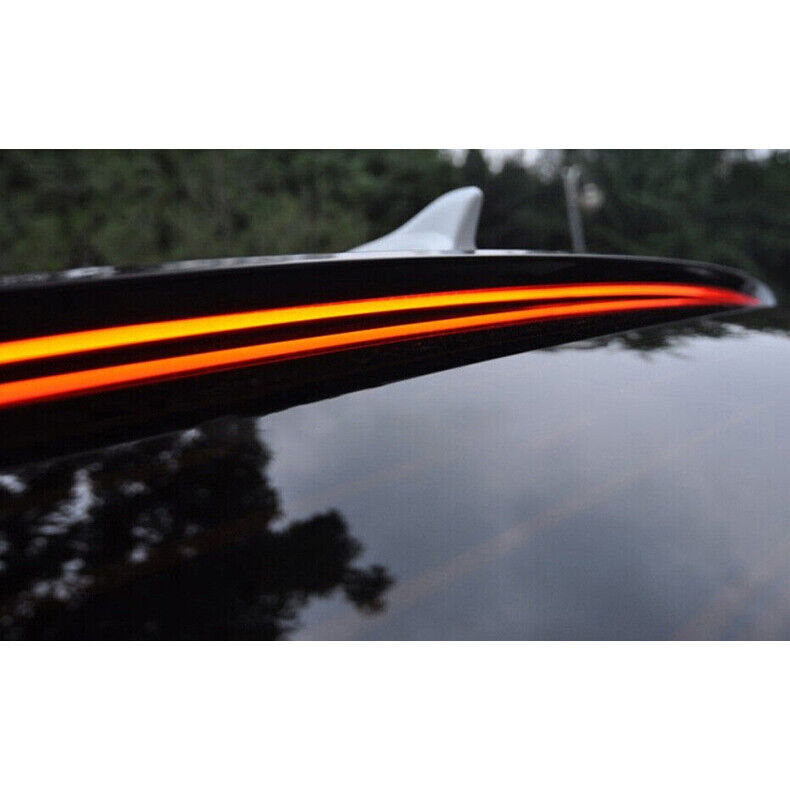 for Hyundai Sonata 2015-2019 W/LED Black Roof Spoiler Rear Window Splitter Wing