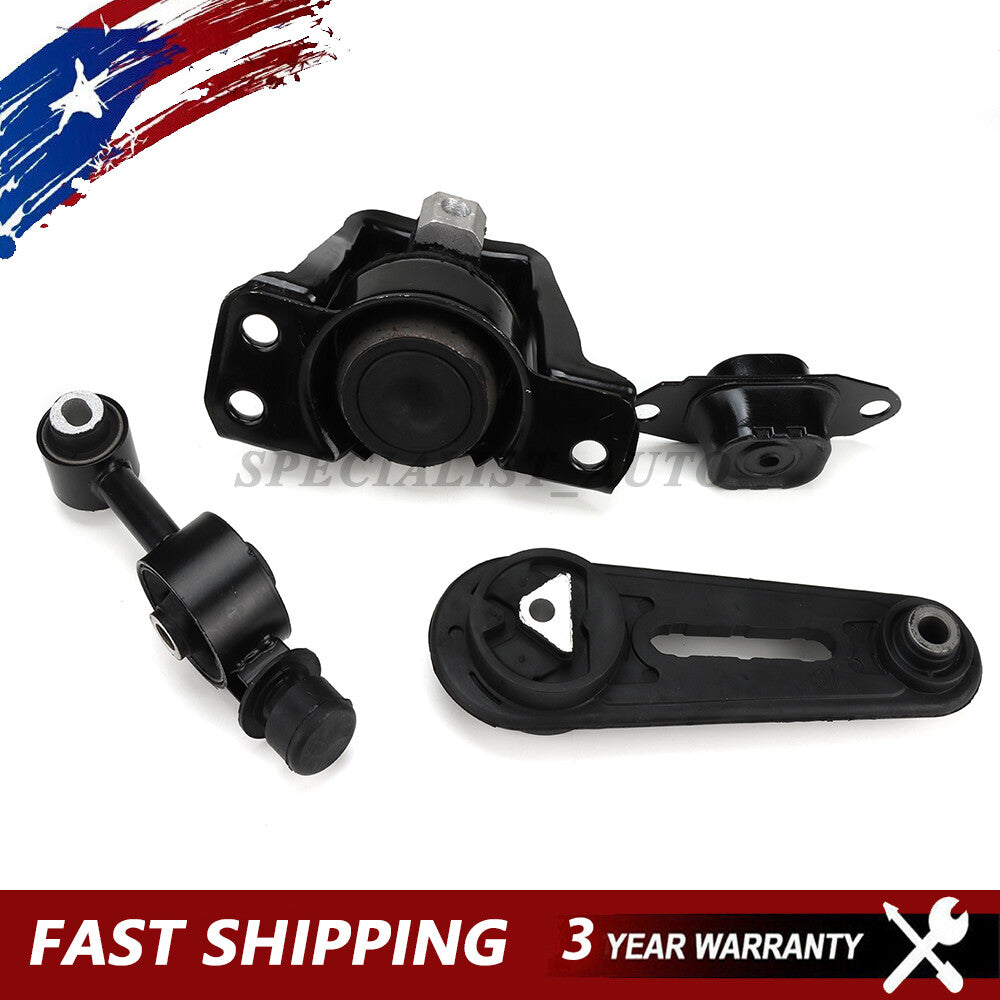 Set 4PCS for Nissan Cube Tiida Versa 1.8L Black Engine Motor Mounts Trans Mount