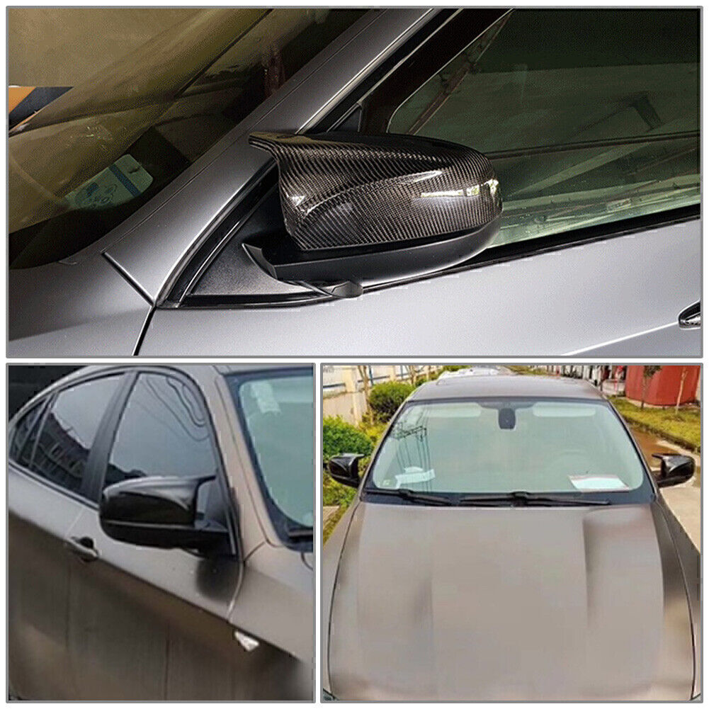 for BMW X5 X6 E70 E71 2007-2013 Glossy Black 2x Rear view mirror cover trim