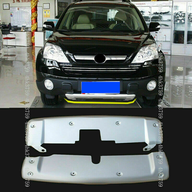 Front+Rear Bumper Skid Protector Lip Plate Aluminum for Honda CRV CR-V 2007-2009