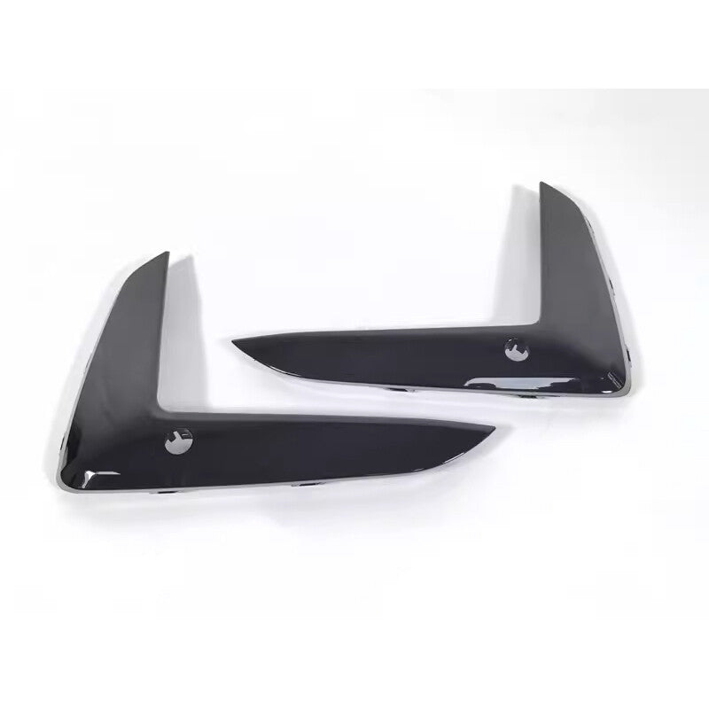 for BMW 5 Series M5 2021-2023 Black Steel Front Fog Light Lamp Strip Trim