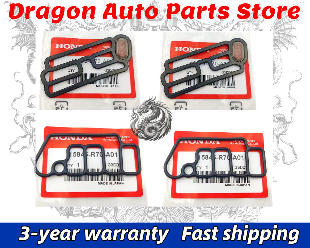 2XCylinder Head Solenoid Gasket VTEC for Honda for Acura 15815R70A01 15845R70A01