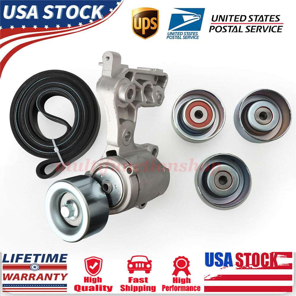 Drive belt tensioner and idler pulley kit for Toyota Tacoma 4Runner Tundra V6 4.0L
