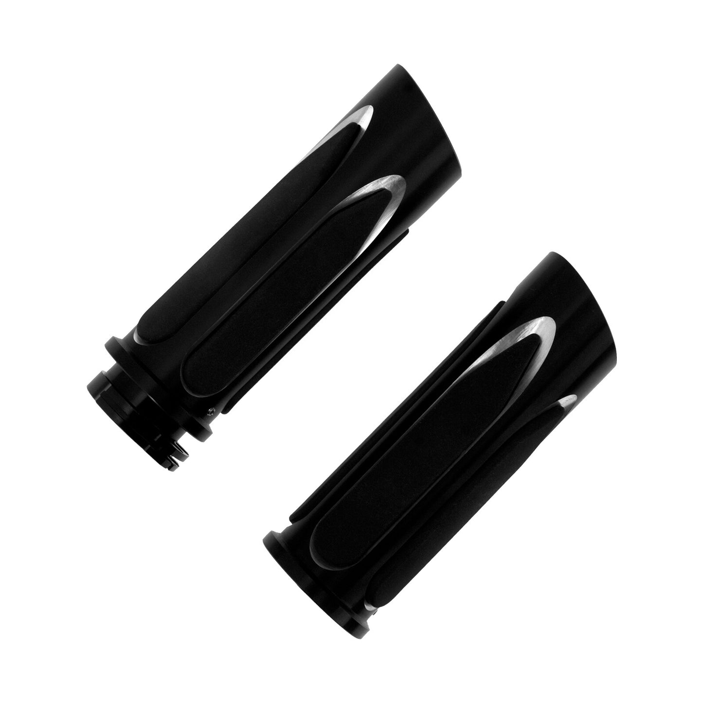 CNC 1 Handlebar Hand Grips for Harley Touring Road King Electra Glide 1996-2007