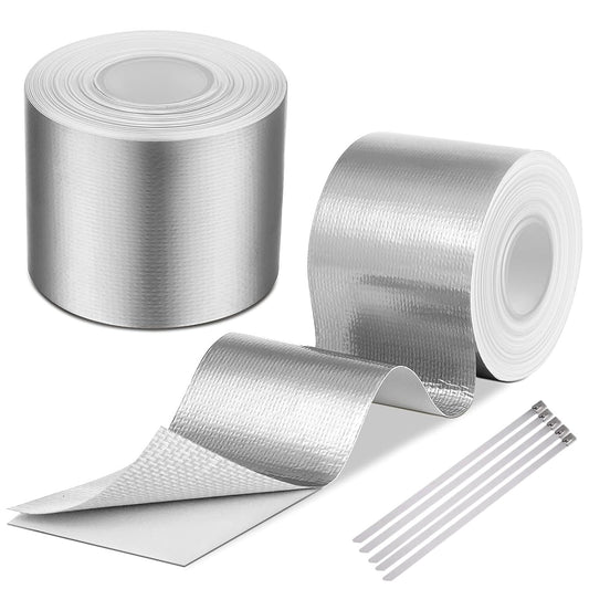 Silver 16-foot high-temperature insulated roll self-adhesive reflective packaging tape