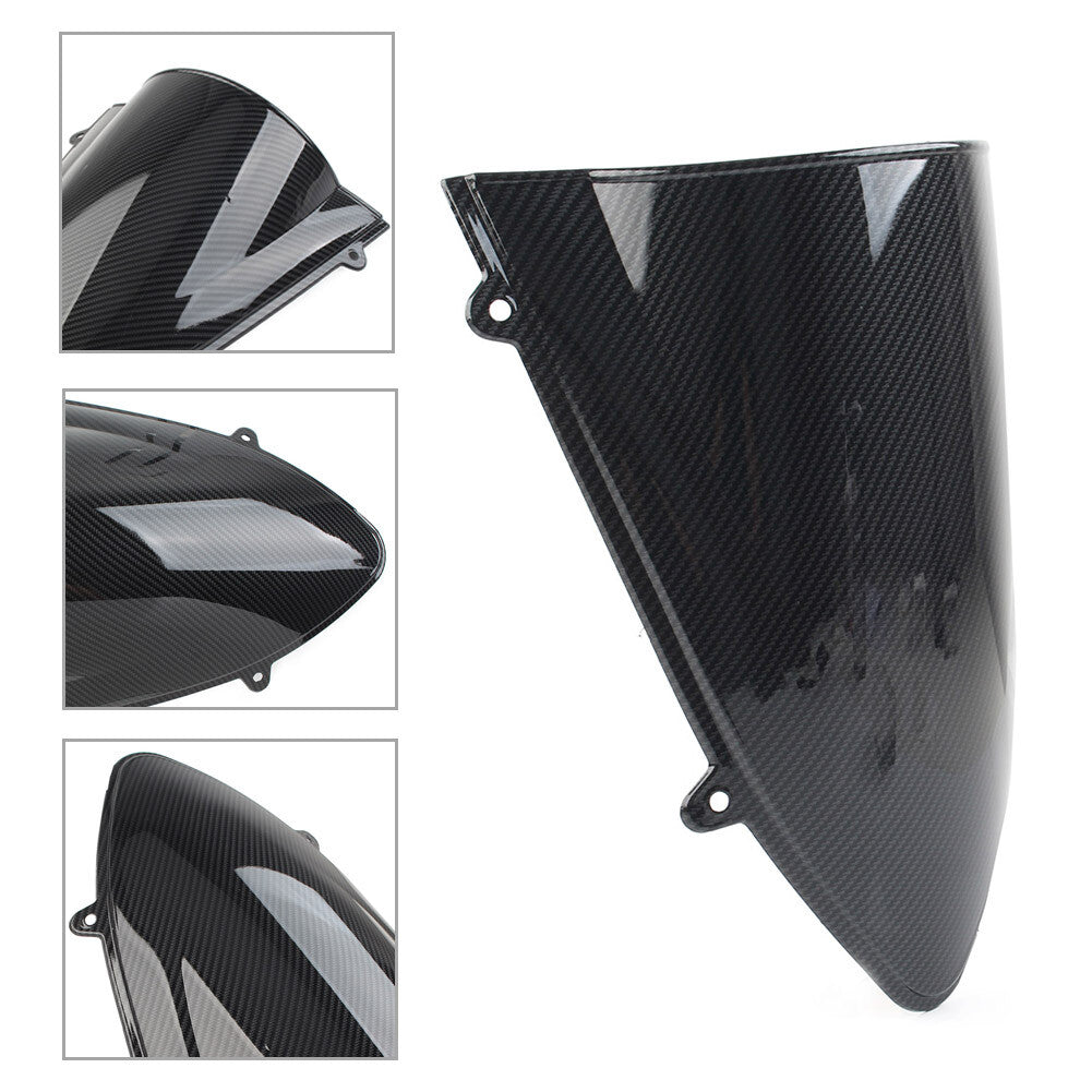 for Kawasaki 250 250R EX250 2008-2012 Carbon Fiber Windshield Screen Black