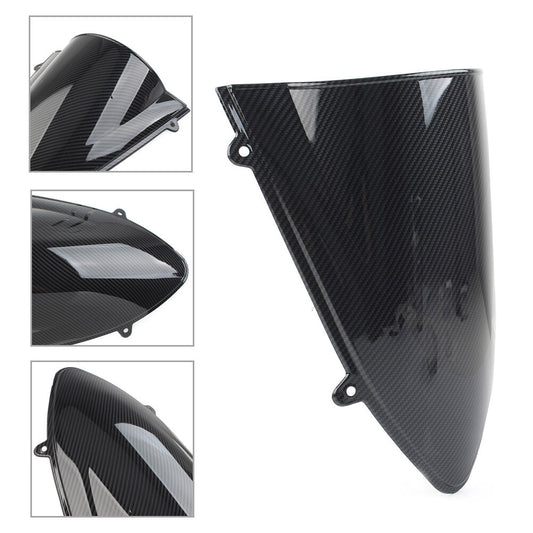 for Kawasaki 250 250R EX250 2008-2012 Carbon Fiber Windshield Screen Black