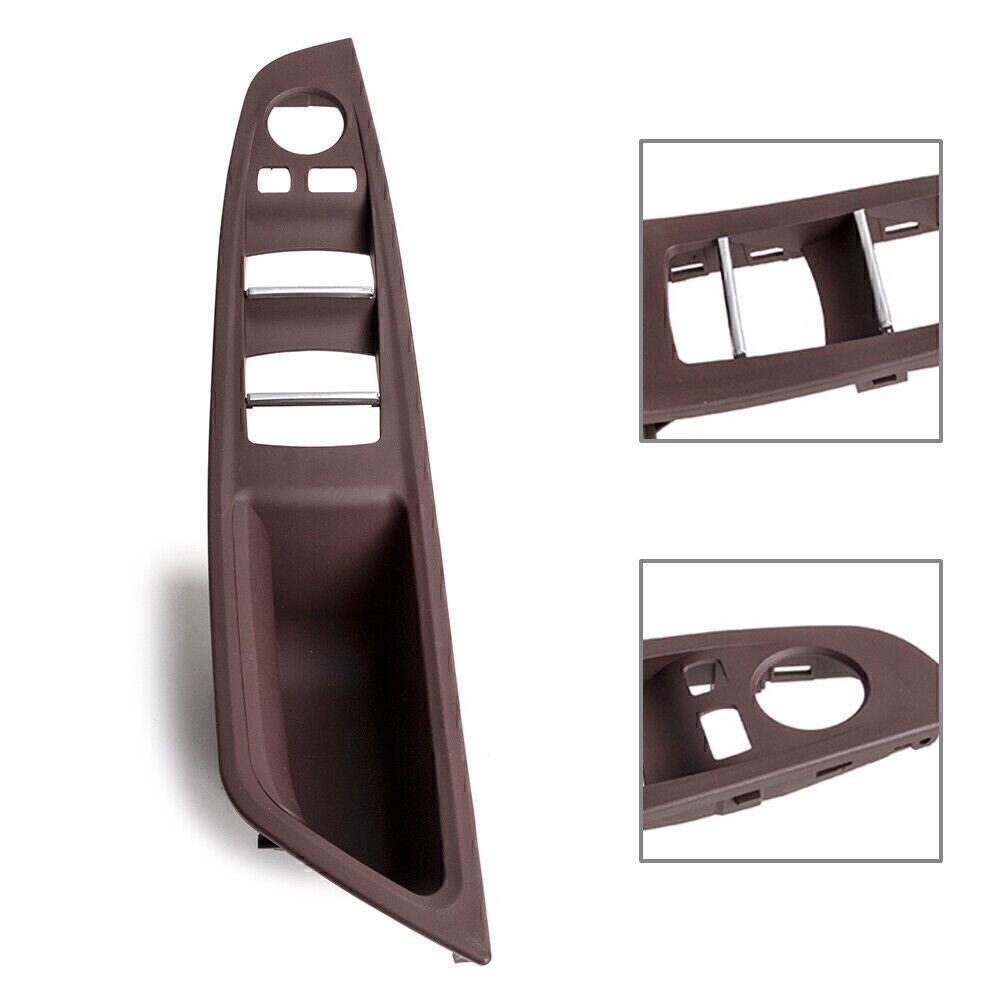 Front Inner Door Panel Handle Pull Trim for BMW 5 series F10 F11 F18 RHD Mocha