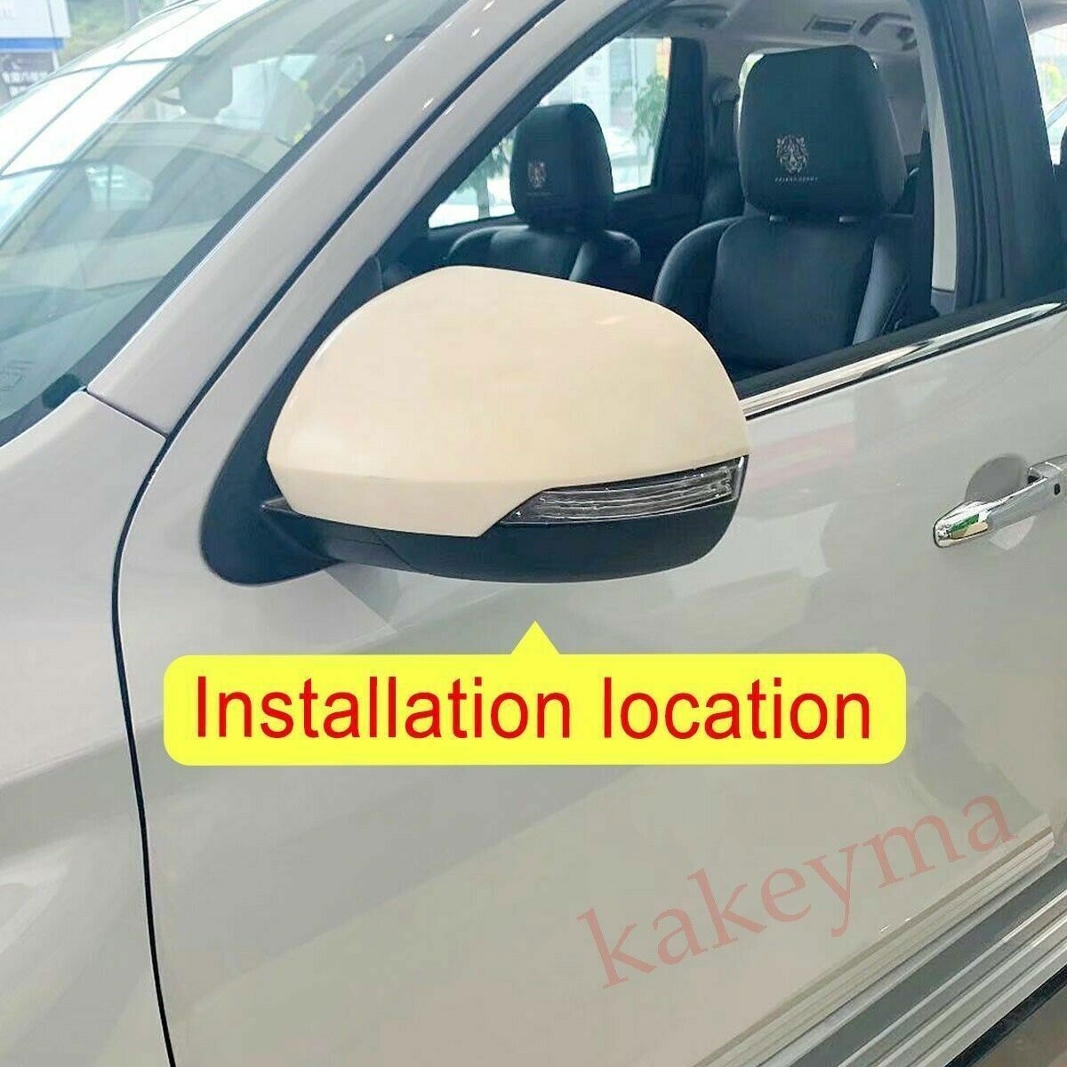 Side Door Mirror Protect Cover Trims for Mitsubishi Montero Pajero Sport 2016-21