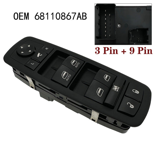 For 2014-2017 for Jeep Cherokee 2.4L 3.2L Front Driver Side Power Window Switch NEW