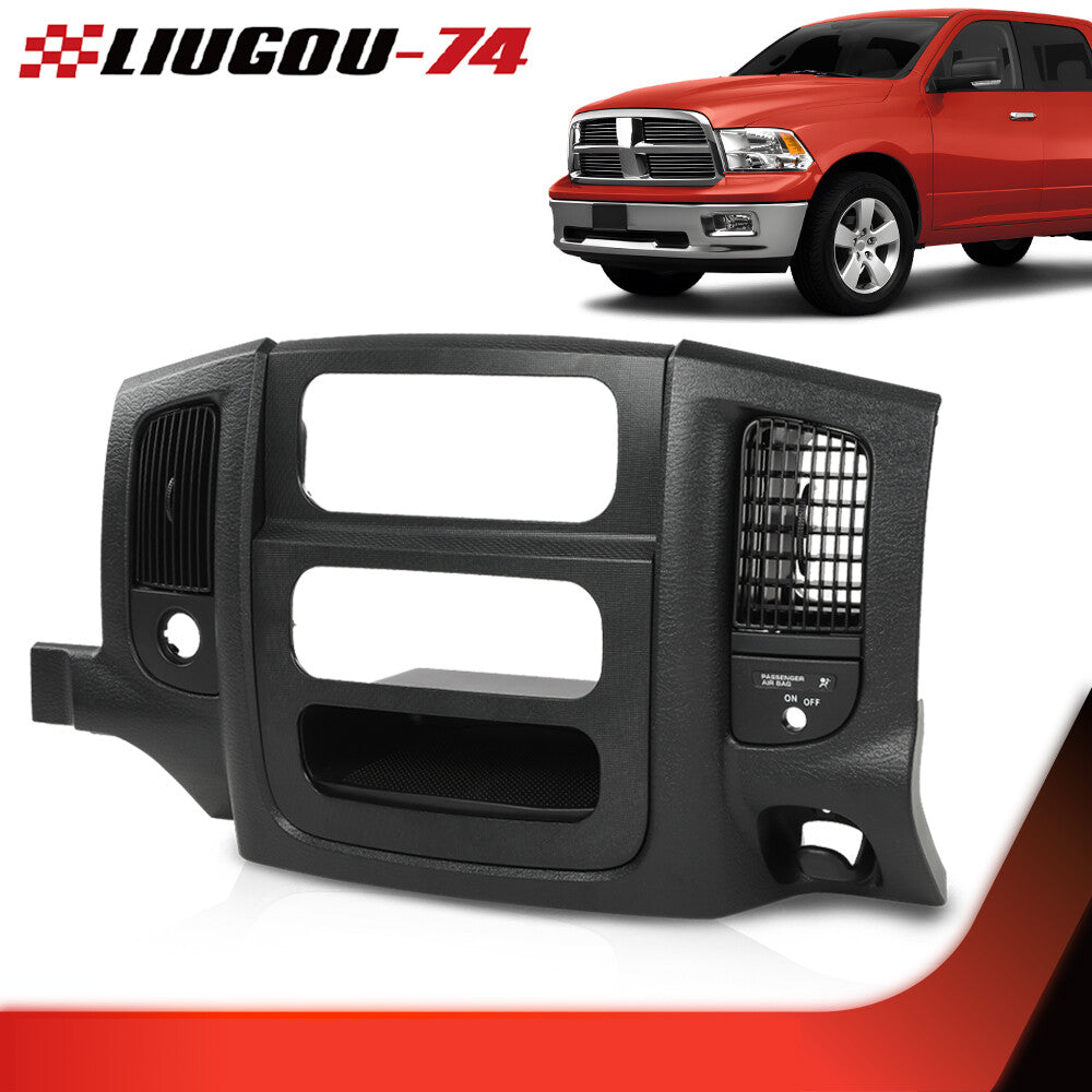 Suitable for 02-05 for Dodge for Ram Black Dashboard Radio Bezel Climate Trim Panel Air Vent Storage