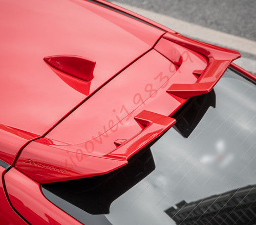 for Honda for Civic Hatchback 2016-2021 Red Rear Trunk Spoiler Tail Wing Bar Covers