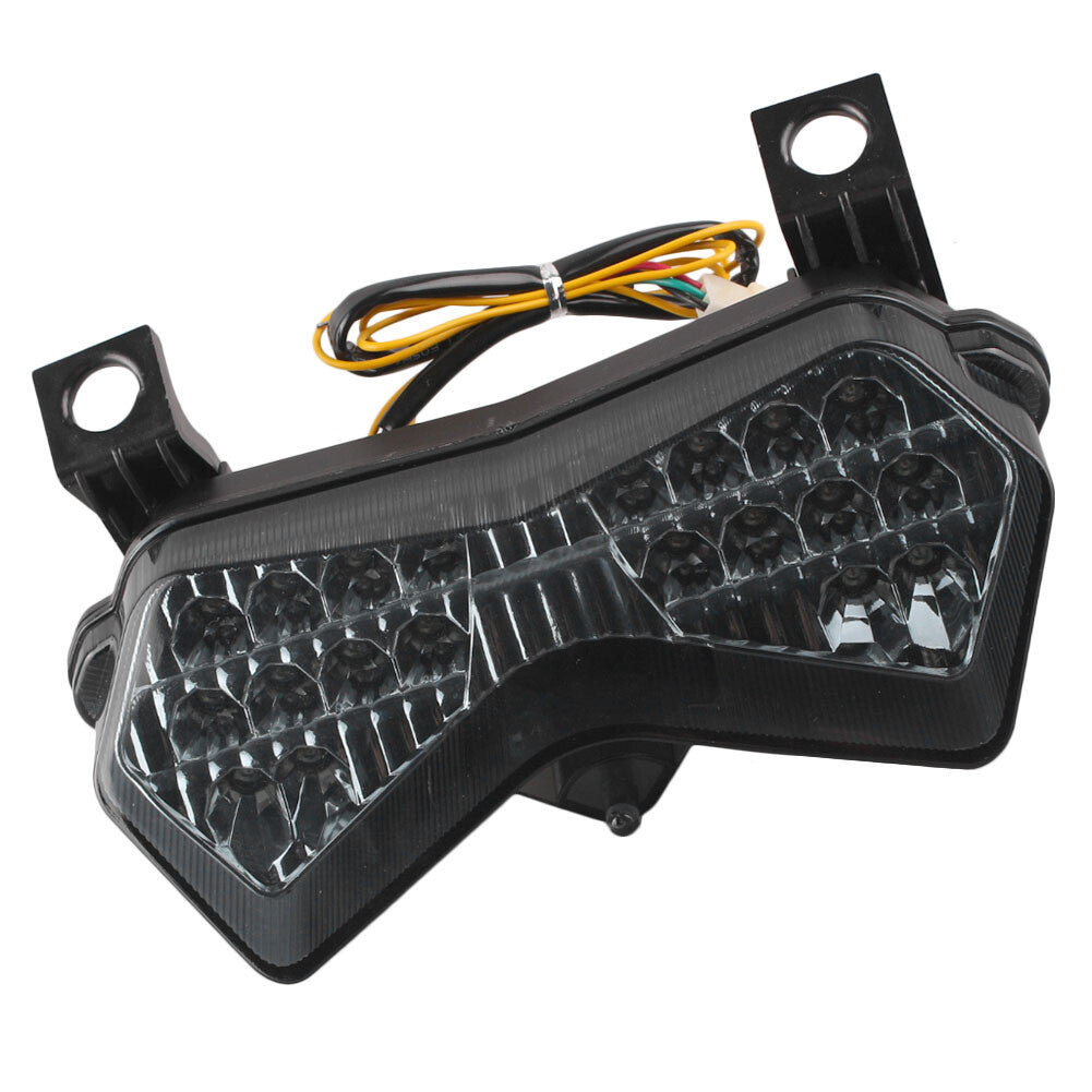 Integrated LED Taillight Turn Signals Smoke for Kawasaki ZX6R 2003-2004