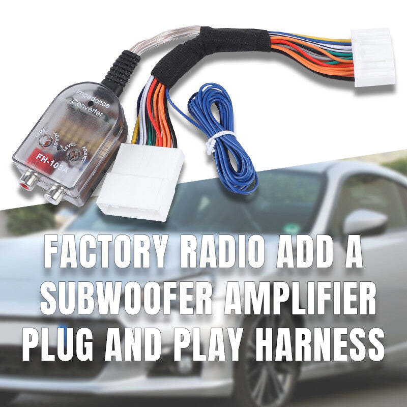 Factory Radio Add A Subwoofer Amplifier Plug Play Harness Fits for Nissan for Subaru