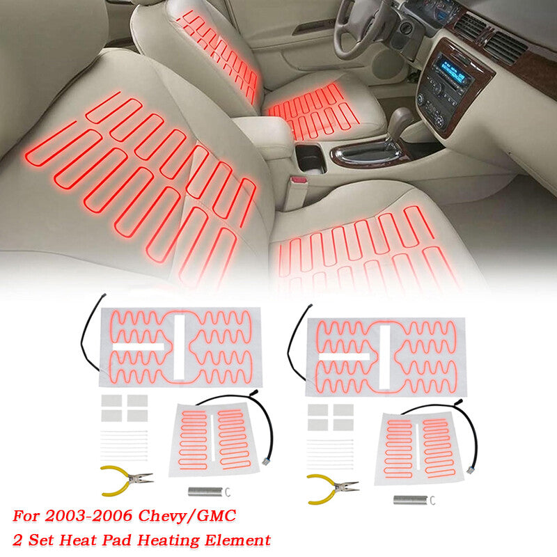 Driver  Passenger for Seat Heater Element Pad fit 2003-2006 for Chevy for GMC Pickup SUV