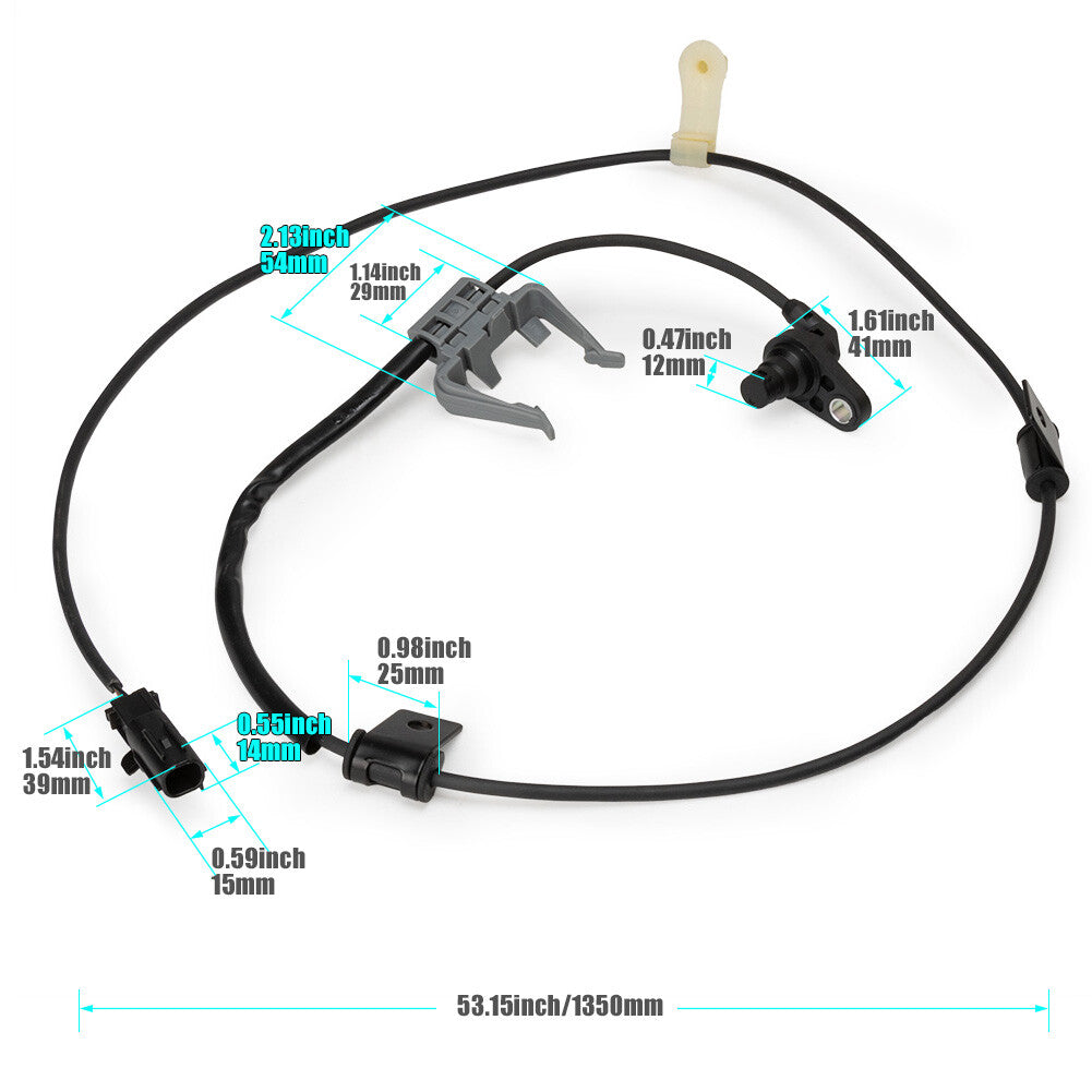 1X for Toyota for Sienna Front Right Side ABS Wheel Speed Sensor New 89542-08050